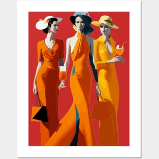 Three art deco women Posters and Art